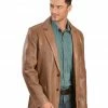 Scully Lamb Leather Blazer - Regular For Men's Antique Brown -Scully Shop 082534 DK P1