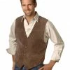 Scully Men's Boar Suede Snap Front Vest Espresso 2 Scully Men's Boar Suede Snap Front Vest Espresso -Scully Shop 082629 Y6 P1