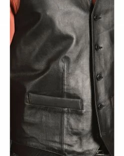 Scully Lamb Leather Vest - Big For Men's Black 12 Scully Lamb Leather Vest - Big For Men's Black -Scully Shop 082702 89 D2