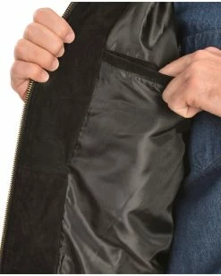 Scully Men's Two-Toned Boar Suede Rodeo Jacket Black -Scully Shop 082782 89 D1