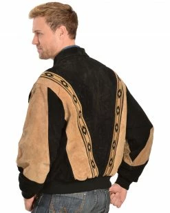 Scully Men's Two-Toned Boar Suede Rodeo Jacket Black -Scully Shop 082782 89 P2