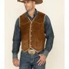 Scully Boar Suede Leather Vest For Men's Chocolate 1 Scully Boar Suede Leather Vest For Men's Chocolate -Scully Shop 082863 41 P1