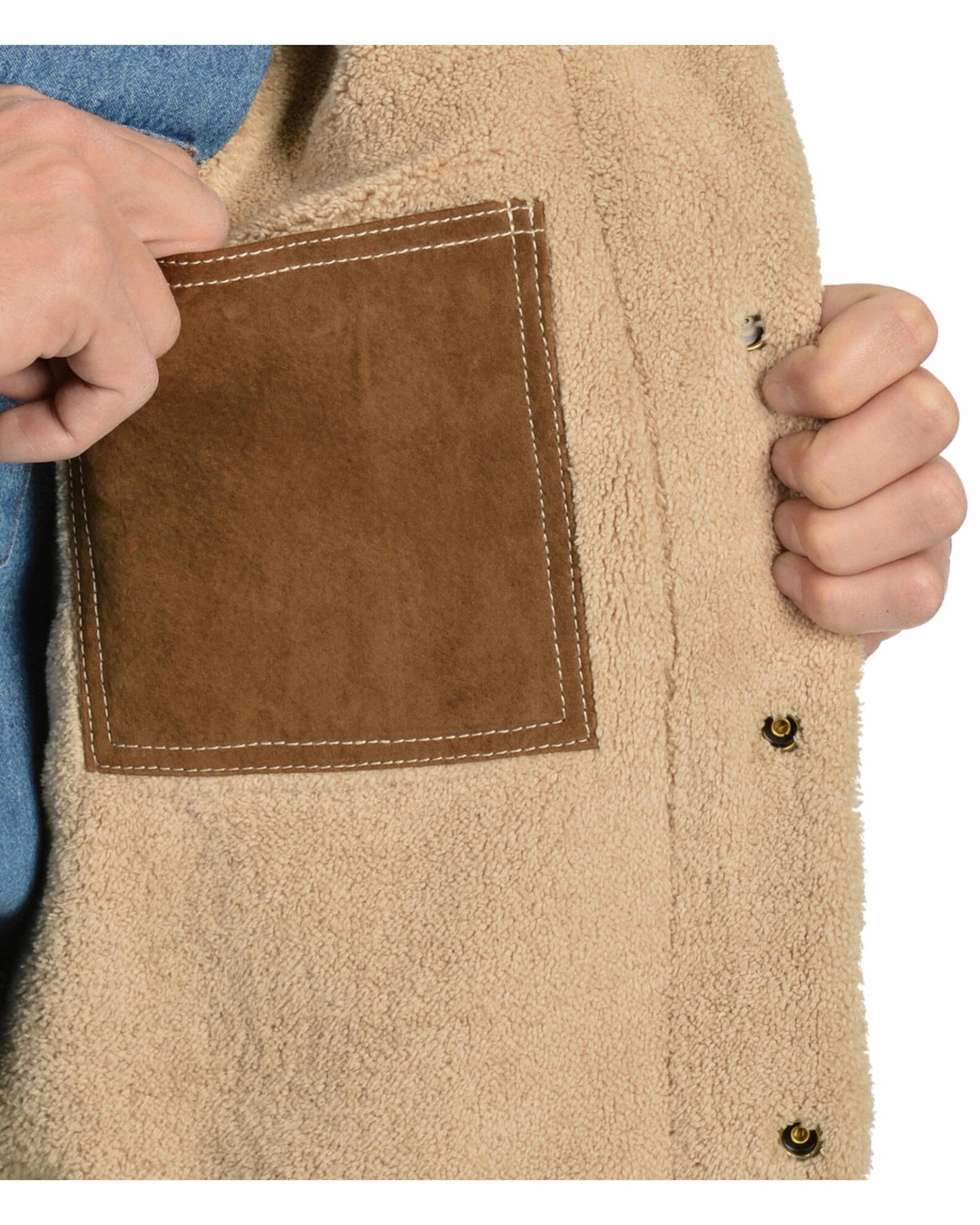 Scully Men's Boar Suede Pilot Jacket Black 5 Scully Men's Boar Suede Pilot Jacket Black - Image 4