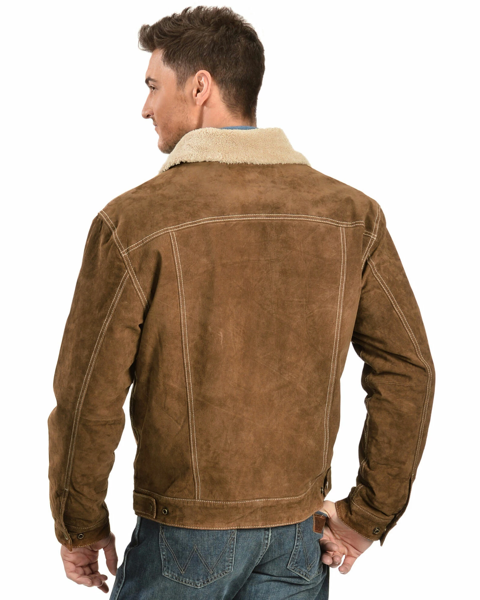 Scully Men's Boar Suede Pilot Jacket Black 4 Scully Men's Boar Suede Pilot Jacket Black - Image 3