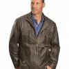 Scully Vintage Lamb Jacket For Men's Black -Scully Shop 082A40 41 P1