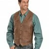 Scully Western Lamb Vest For Men's Brown 2 Scully Western Lamb Vest For Men's Brown -Scully Shop 082A42 41 P1