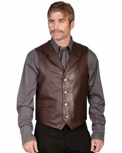 Scully Men's Lambskin Lapel Vest Black 7 Scully Men's Lambskin Lapel Vest Black -Scully Shop 082B09 41 P1