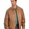 Scully Premium Lambskin Jacket - Tall For Men's Chocolate -Scully Shop 082B21 38 P1