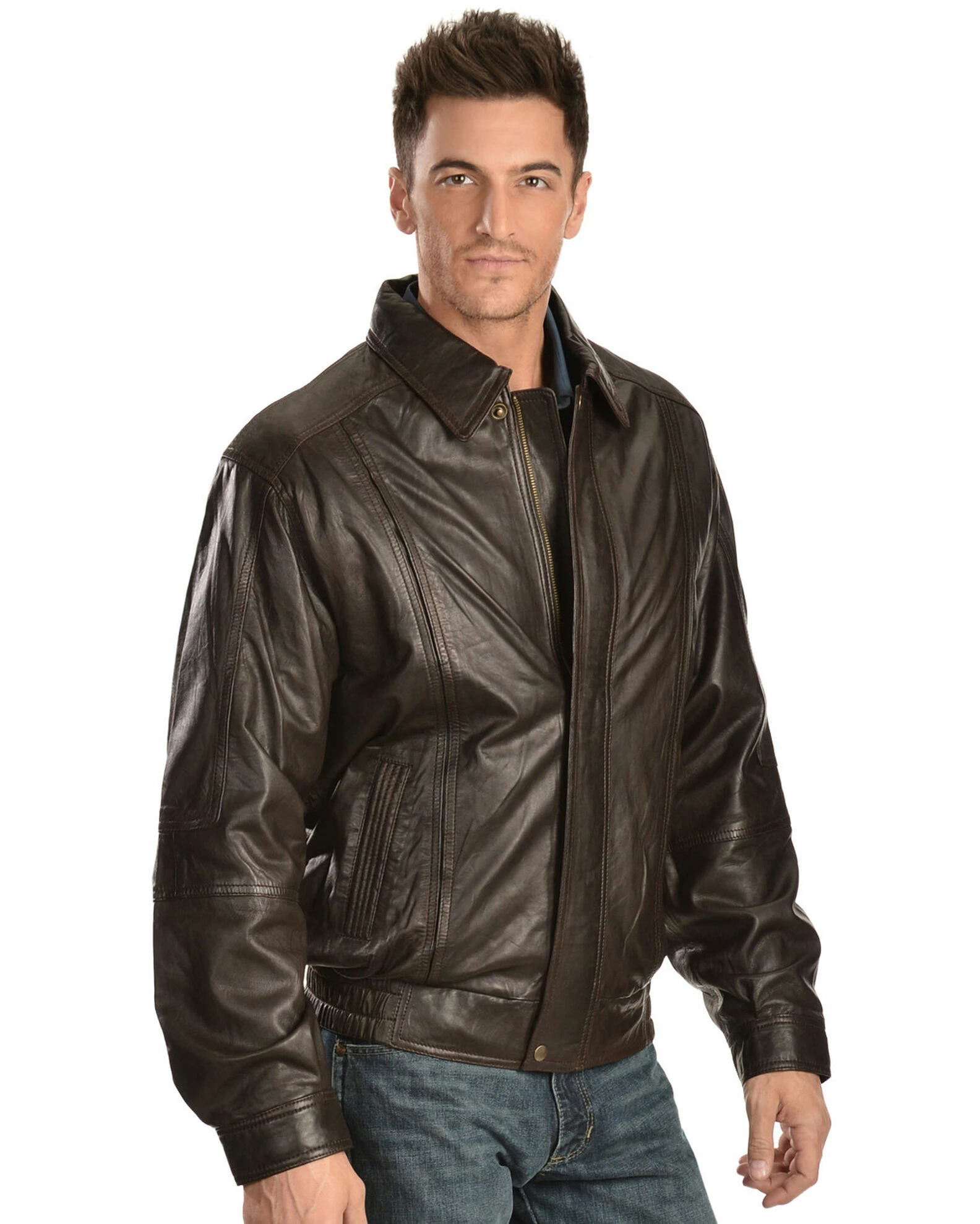 Scully Premium Lambskin Jacket - Tall For Men's Chocolate 4 Scully Premium Lambskin Jacket - Tall For Men's Chocolate - Image 2