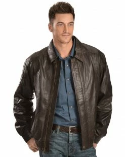 Scully Premium Lambskin Jacket - Tall For Men's Chocolate 14 Scully Premium Lambskin Jacket - Tall For Men's Chocolate -Scully Shop 082B22 47 P1 1
