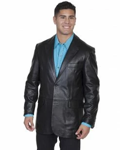 Scully Contemporary Lamb Blazer - Big And Tall For Men's Chocolate -Scully Shop 082D12 89 P1