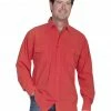 Scully Cantina Western Yoke Shirt For Men's Cayenne -Scully Shop 0924U4 JX P1
