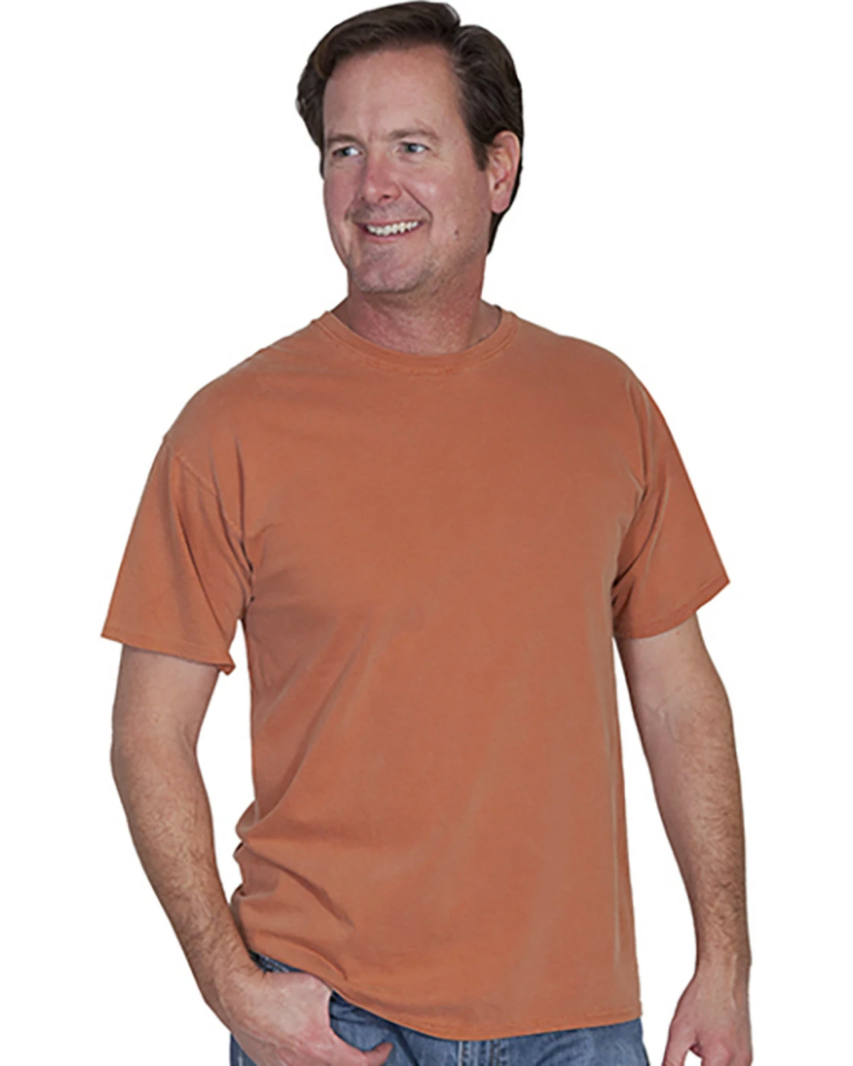 Scully Men's Red Basic Crew Neck T-Shirt 4 Scully Men's Red Basic Crew Neck T-Shirt - Image 2