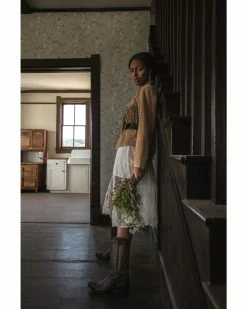 Scully Women's Suede Snap Fringe Jacket  Tan