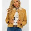 Scully Women's Faux Shearling Jean Jacket Brown