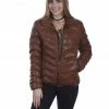 Leatherwear By Scully Women's Ribbed Jacket Red -Scully Shop 2000280523 235 P1