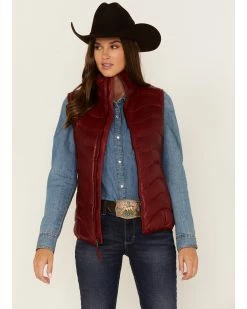 Leatherwear By Scully Women's Quilted Leather Vest Cognac 9 Leatherwear By Scully Women's Quilted Leather Vest Cognac -Scully Shop 2000280526 600 P1