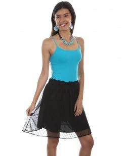 Alternative view of Honey Creek By Scully Women's Black Swiss Dot Skirt