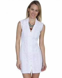 Scully Shop 25 Cantina By Scully Women's White Button Down Dress