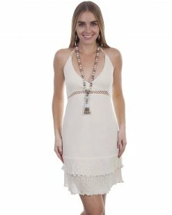 Scully Shop 21 Cantina By Scully Women's Natural Tie Back Short Dress