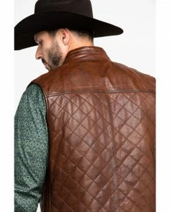 Scully Leatherwear Men's Quilted Leather Vest Brown 13 Scully Leatherwear Men's Quilted Leather Vest Brown -Scully Shop 2000286650 200 P5