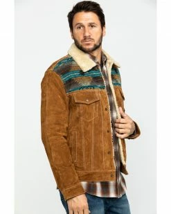 Scully Men's Cafe Brown Boar Suede Jean Jacket - Big 11 Scully Men's Cafe Brown Boar Suede Jean Jacket - Big -Scully Shop 2000297263 200 P3