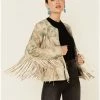 Scully Women's Vintage Cream Fringe Jacket White 2 Scully Women's Vintage Cream Fringe Jacket White -Scully Shop 2000324441 100 P1