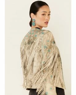 Scully Women's Vintage Cream Fringe Jacket  White -Scully Shop 2000324441 100 P5