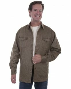 Scully Men's Mole Skin Shirt Jacket Black 8 Scully Men's Mole Skin Shirt Jacket Black -Scully Shop 2000329682 001 P1 1