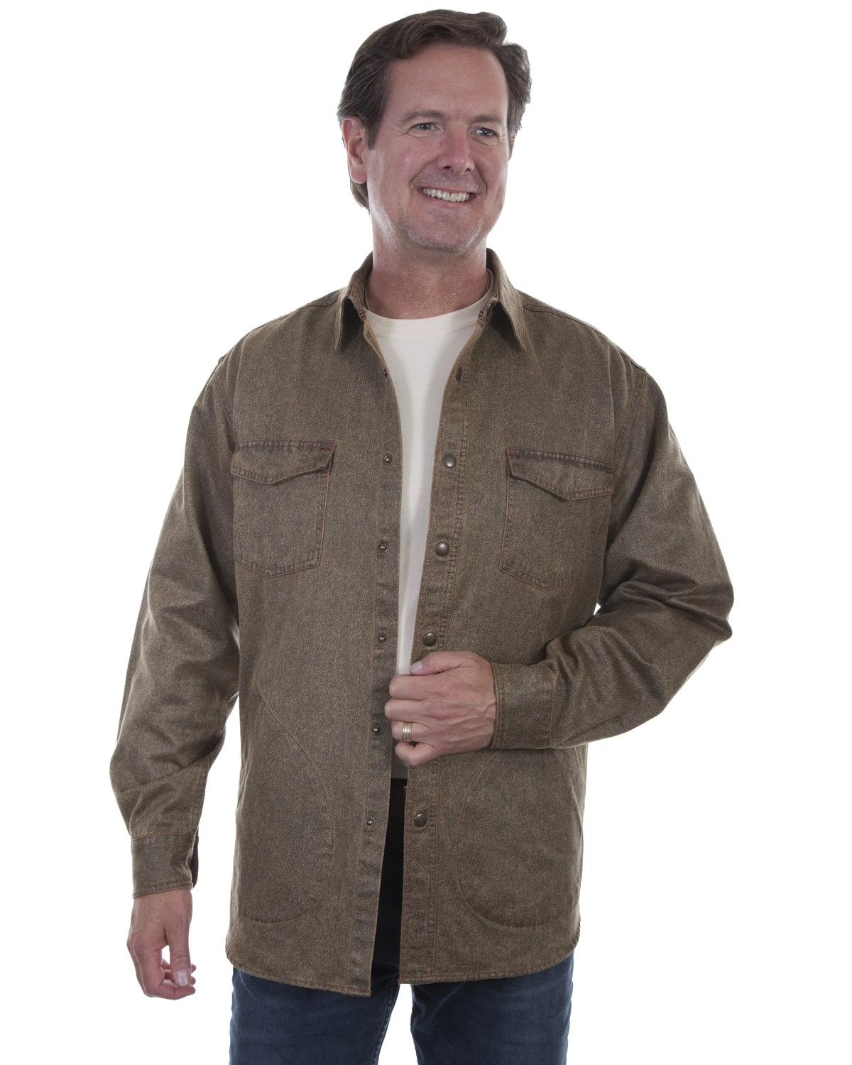 Scully Men's Mole Skin Shirt Jacket Black 5 Scully Men's Mole Skin Shirt Jacket Black - Image 3