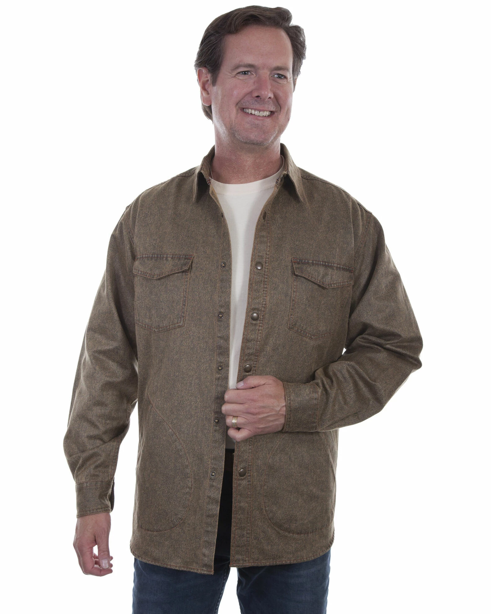 Scully Men's Mole Skin Shirt Jacket Black 3 Scully Men's Mole Skin Shirt Jacket Black