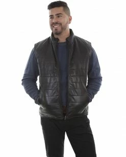 Scully Men's Black Lamb Vest 7 Scully Men's Black Lamb Vest -Scully Shop 2000329696 001 P1 1