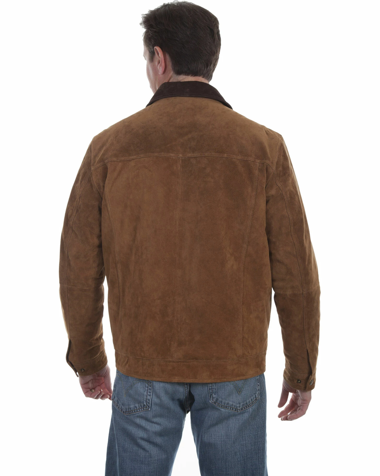 Scully Men's Two-Toned Suede Brown Jacket 4 Scully Men's Two-Toned Suede Brown Jacket - Image 2