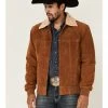 Scully Men's Brown Sherpa Collar Bomber Jacket -Scully Shop 2000350392 200 P1