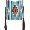 Scully Women's Southwestern Wool Shoulder Bag Turquoise -Scully Shop 2000376616 440 P1