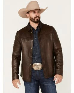 Scully Men's Leather  Chocolate