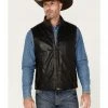 Scully Men's Zip-Up Leather Vest Black -Scully Shop 2000377887 001 P1