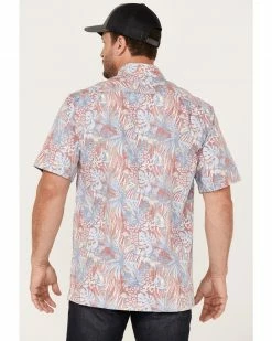 Scully Men's Birds Of Paradise Floral Print Short Sleeve Button-Down Western Shirt Red 10 Scully Men's Birds Of Paradise Floral Print Short Sleeve Button-Down Western Shirt Red -Scully Shop 2000377895 600 P4