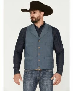 Scully Men's Ranchwear Vest Blue