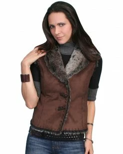 Scully Faux Shearling Vest For Women's Chalk -Scully Shop 225D12 41 P1