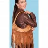 Scully Women's Fringe Hobo Bag Tan -Scully Shop 258V74 22 P1