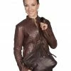 Scully Brown Leather Shoulder Bag For Women's -Scully Shop 258V81 41 P1