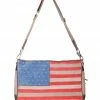 Scully Women's Suede American Flag Crossbody Bag Patriotic -Scully Shop 258Z63 U9 P1