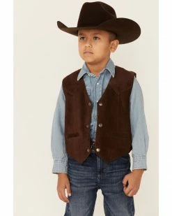 Scully Kid's Boar Suede Vest For Boys' Black 13 Scully Kid's Boar Suede Vest For Boys' Black -Scully Shop 266C65 Y6 P1 1