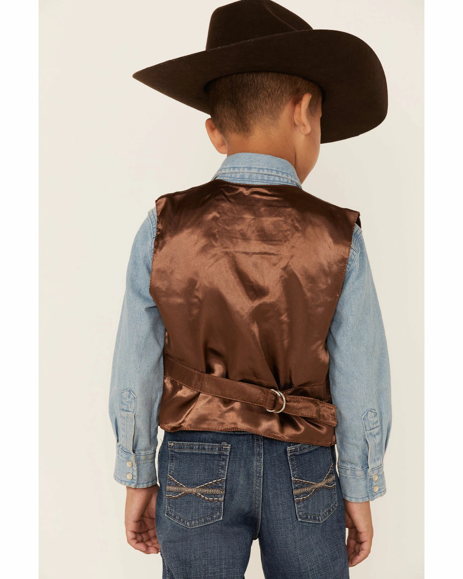 Scully Kid's Boar Suede Vest For Boys' Black 5 Scully Kid's Boar Suede Vest For Boys' Black - Image 3