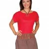 Scully Striped Skirt For Women's Brown -Scully Shop 356G14 41 P1