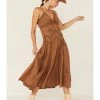 Scully Women's Long Spaghetti Strap Dress Copper 1 Scully Women's Long Spaghetti Strap Dress Copper -Scully Shop 356G17 56 P1