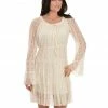 Scully Women's Solid Lined Lace Dress Ivory -Scully Shop 356G26 103 P1