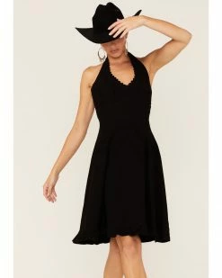 Scully Peruvian Cotton Halter Top Dress For Women's Black 11 Scully Peruvian Cotton Halter Top Dress For Women's Black -Scully Shop 356G29 89 P1 1