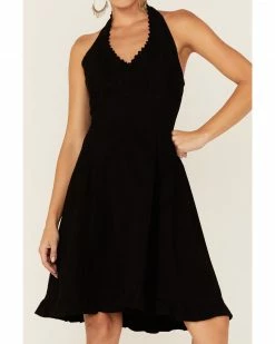 Scully Peruvian Cotton Halter Top Dress For Women's Black 10 Scully Peruvian Cotton Halter Top Dress For Women's Black -Scully Shop 356G29 89 P4